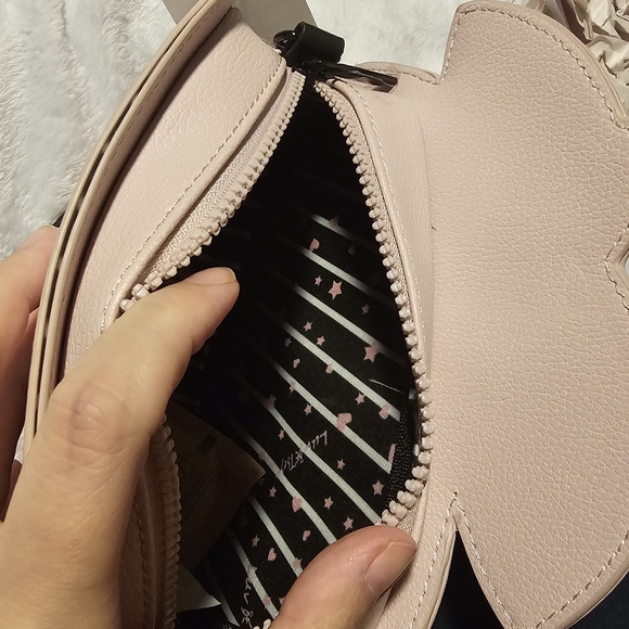 Betsy Johnson Luv Betsy Pink Cherry Shaped Crossbody Purse - Picture 8 of 8